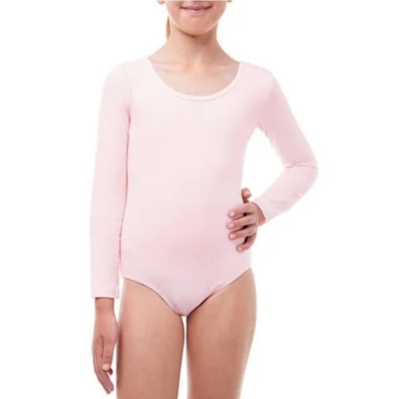 Danskin Other - Danskin Girls Light Pink Long Sleeve Leotard